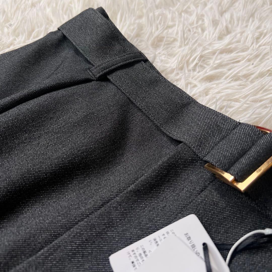 CULLNI クルニ 1 タック セミ ワイド パンツ ロング ベルト 付き