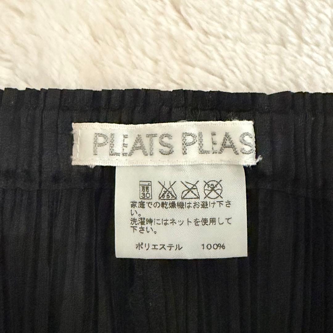 未使用級✨プリーツプリーズ イッセイミヤケ ワイドストレートパンツ 黒 2