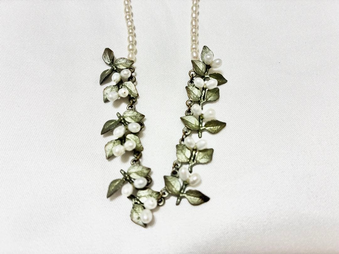 michael michaudマイケルミショー ネックレスパール マトール銀梅花