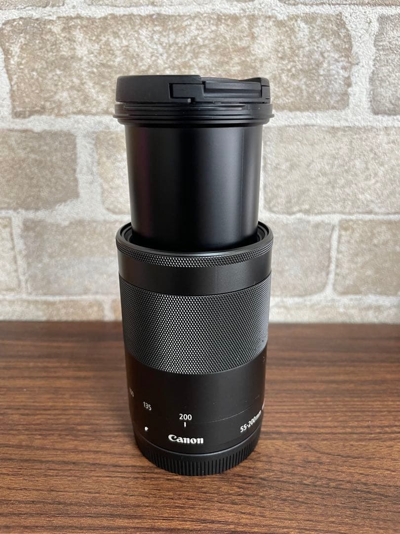 EF-M55-200F4.5-6.3 IS STM＋純正フード＋レンズフィルター