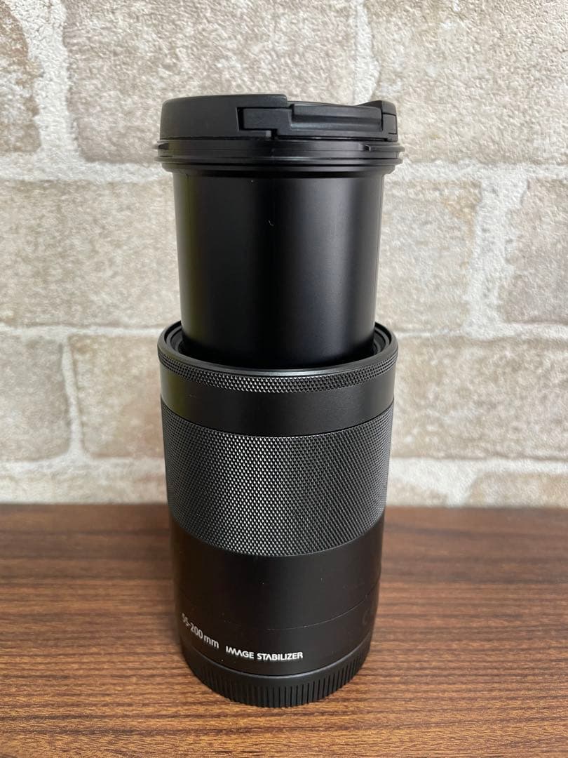 EF-M55-200F4.5-6.3 IS STM＋純正フード＋レンズフィルター