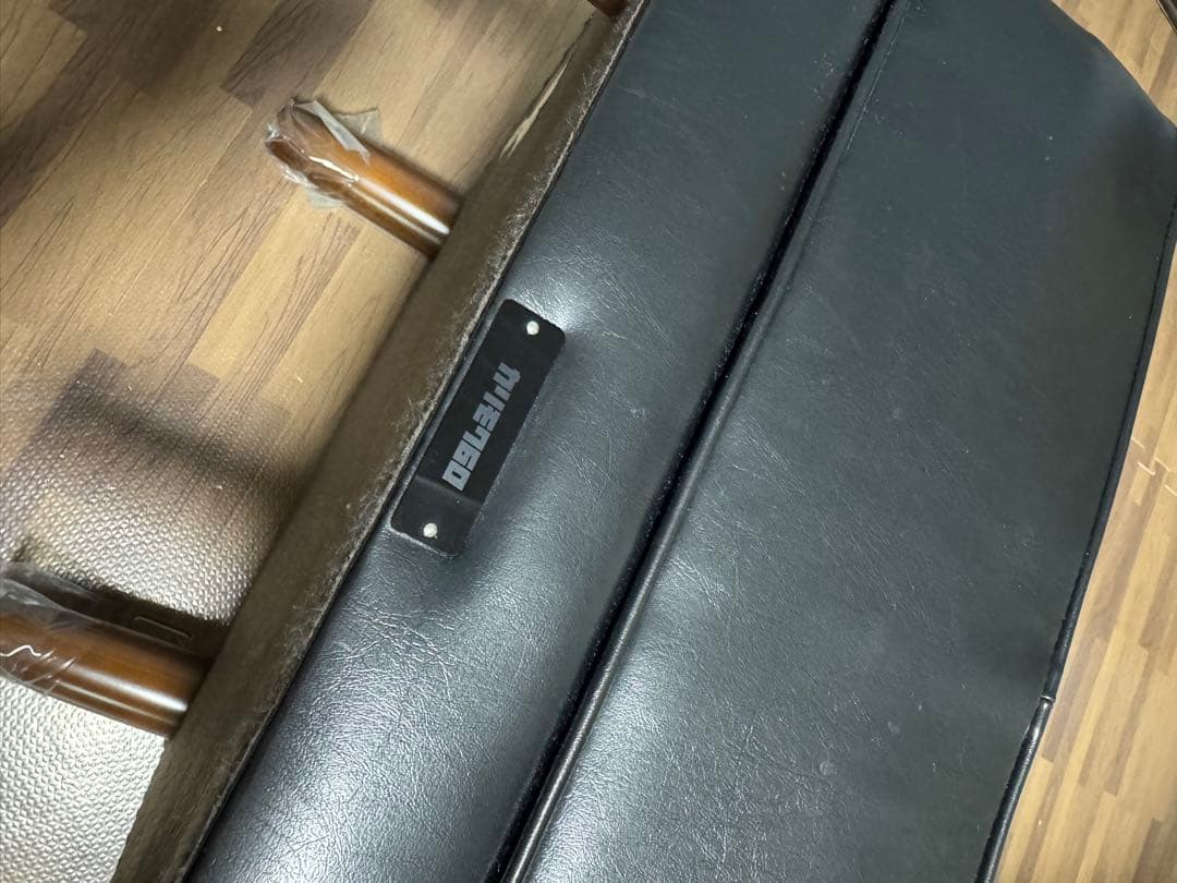 karimoku 合成皮革 オットマン 黒