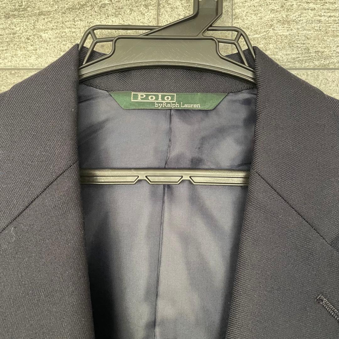 ポロラルフローレン 紺ブレザー 金ボタン 160 ネクタイ付き【MOA】