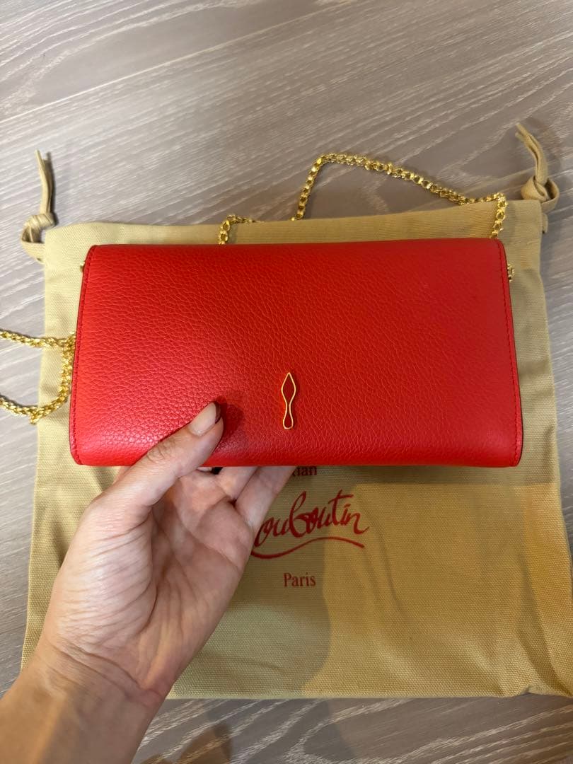 【新品未使用】クリスチャンルブタン ロングチェーンウォレット