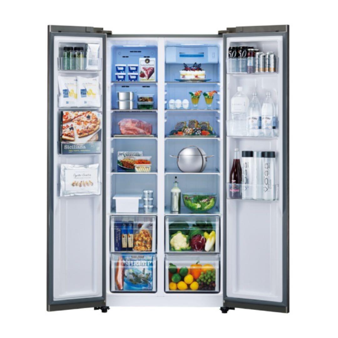 AQUA 観音開き冷蔵庫 449L 【aqr-sbs45j(s)】