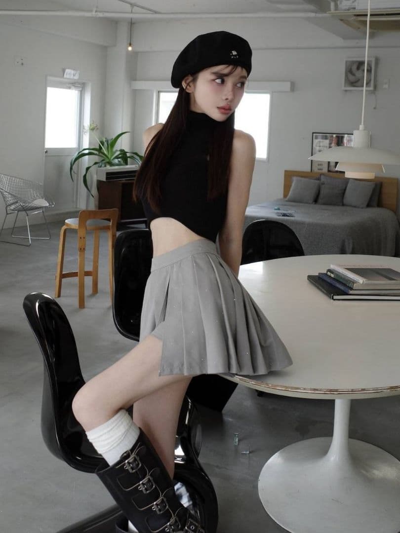 Darich プリーツラップスタッズショートパンツ ショートパンツ 新品 M