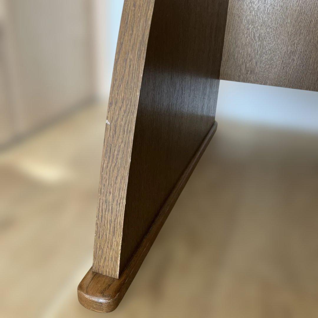 ①浜本工藝　木製学習机 引き出し2個 2点セットの机のみ