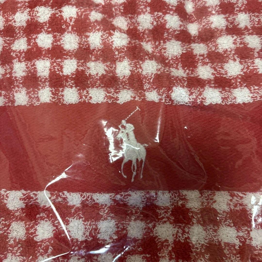 Ralph Lauren タオルケット レッドチェック140x200cm