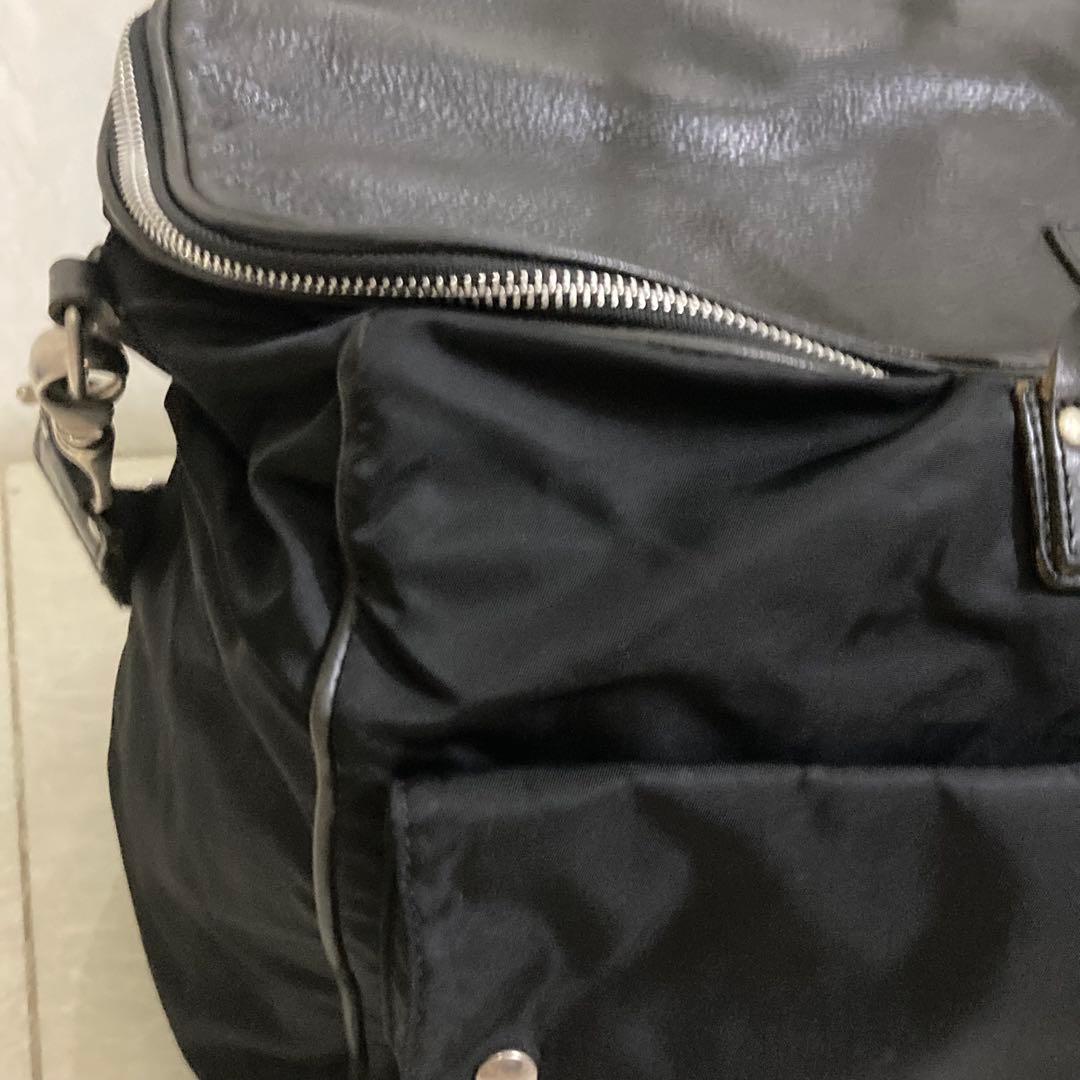 Felisi フェリージ　ボストンバッグ　2way　レザー×ナイロン　20286