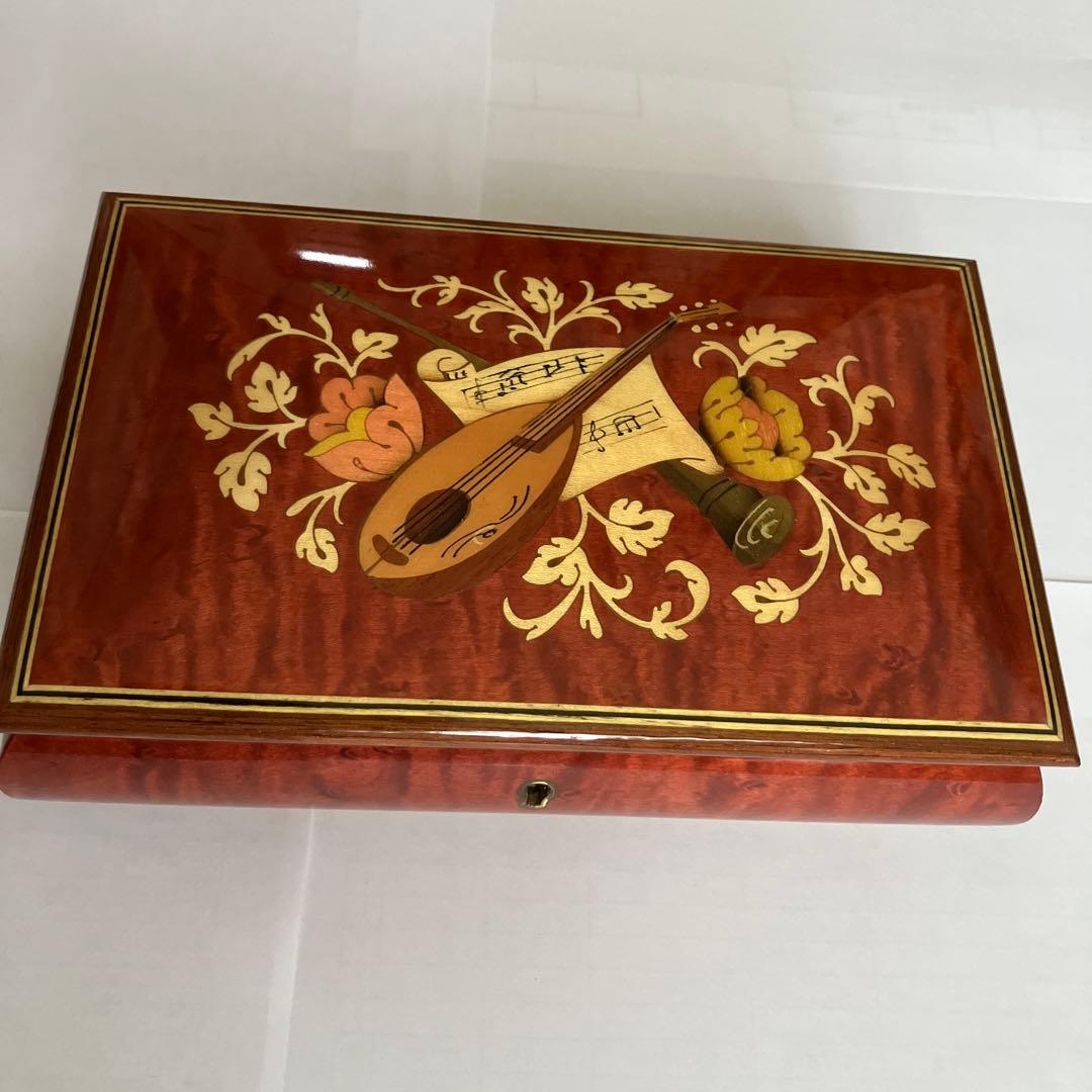 イタリア製象嵌【Demain(ドマン)】ジュエリーボックス オルゴール付き