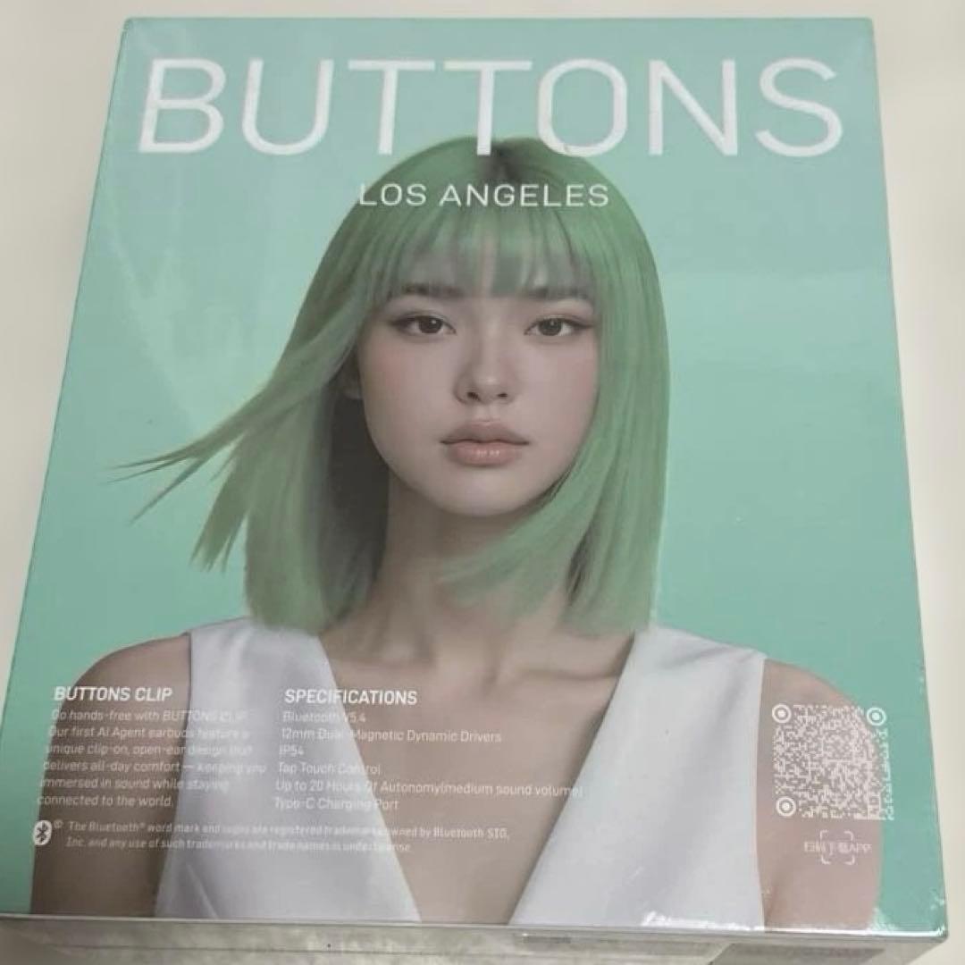 【新品未開封品】BUTTONS CLIP オープンイヤーカフワイヤレスイヤホン