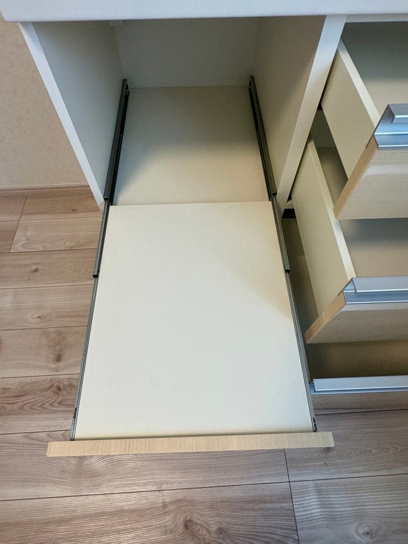 Pamouna(パモウナ) 食器棚 幅90上部スライド扉　キッチンカウンター