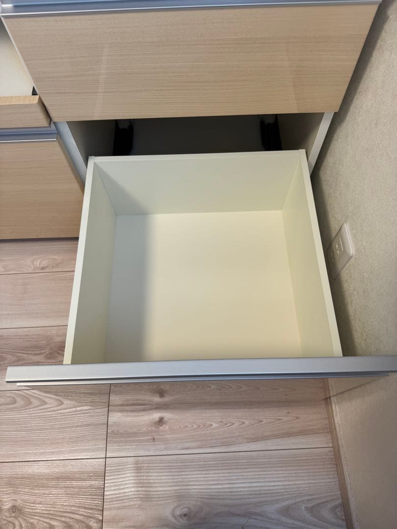 Pamouna(パモウナ) 食器棚 幅90上部スライド扉　キッチンカウンター