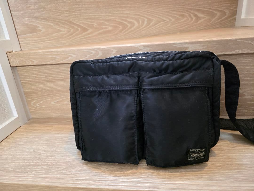 ​【美品】ヘッドポーター タンカー ショルダーバッグ ネイビーLサイズ 2層式