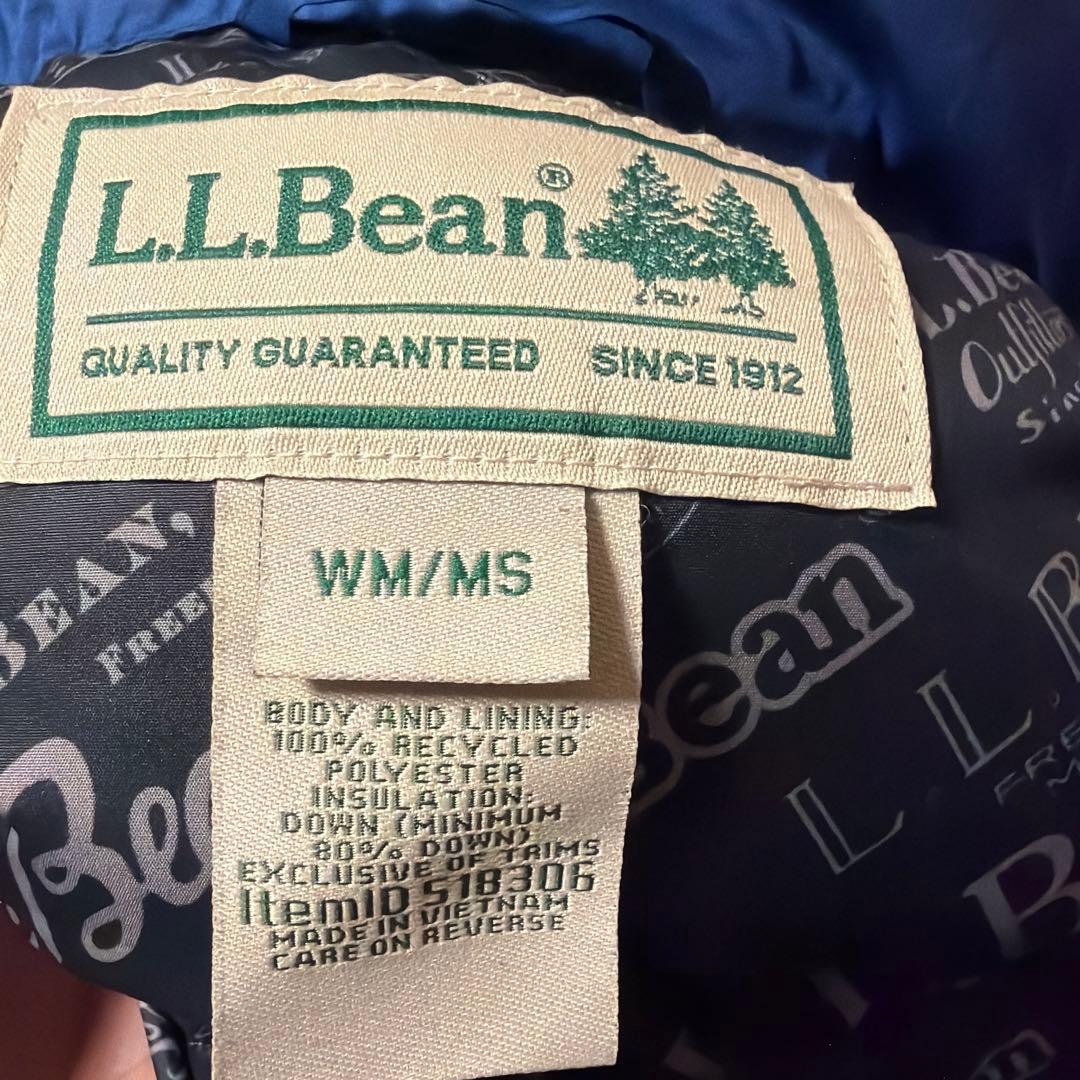 L.L.Bean ダウンベスト 青ブルー