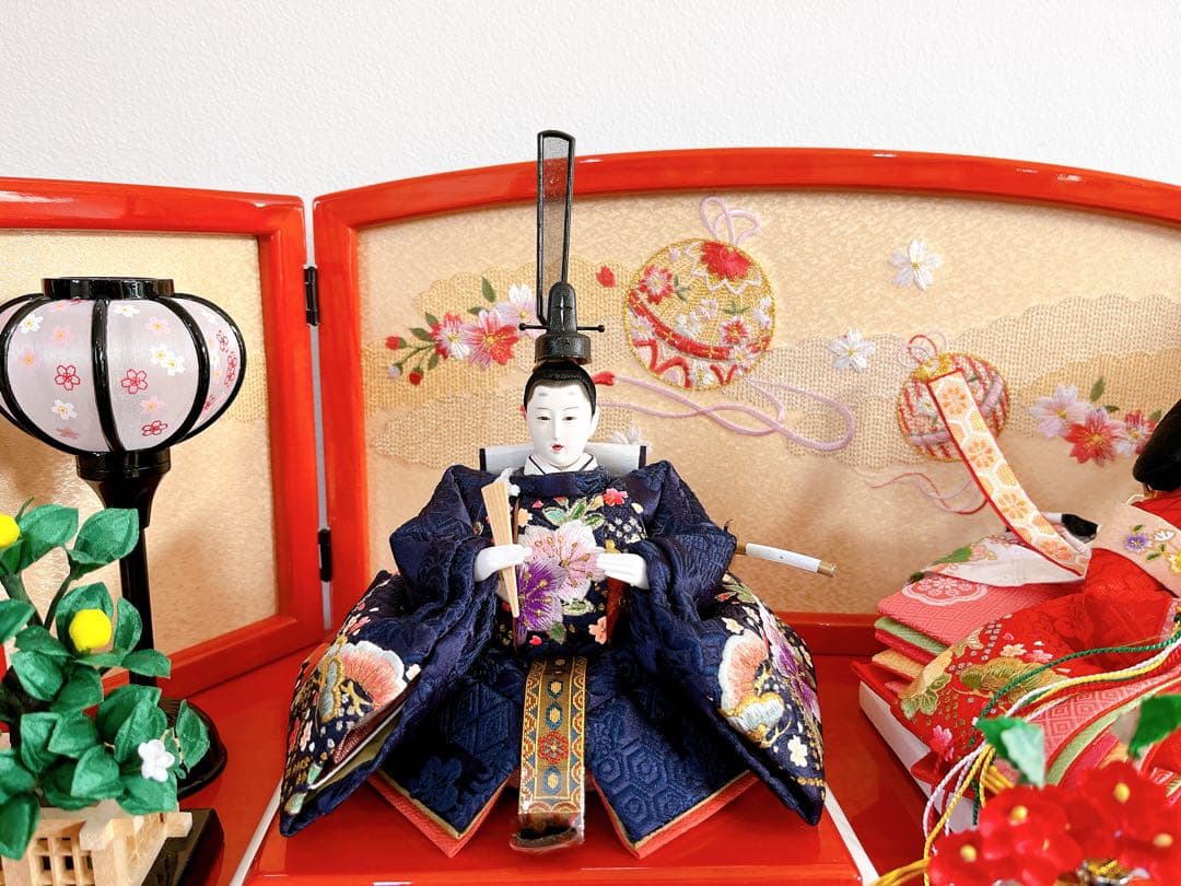 伝統的なひな人形セット　※オマケ付き