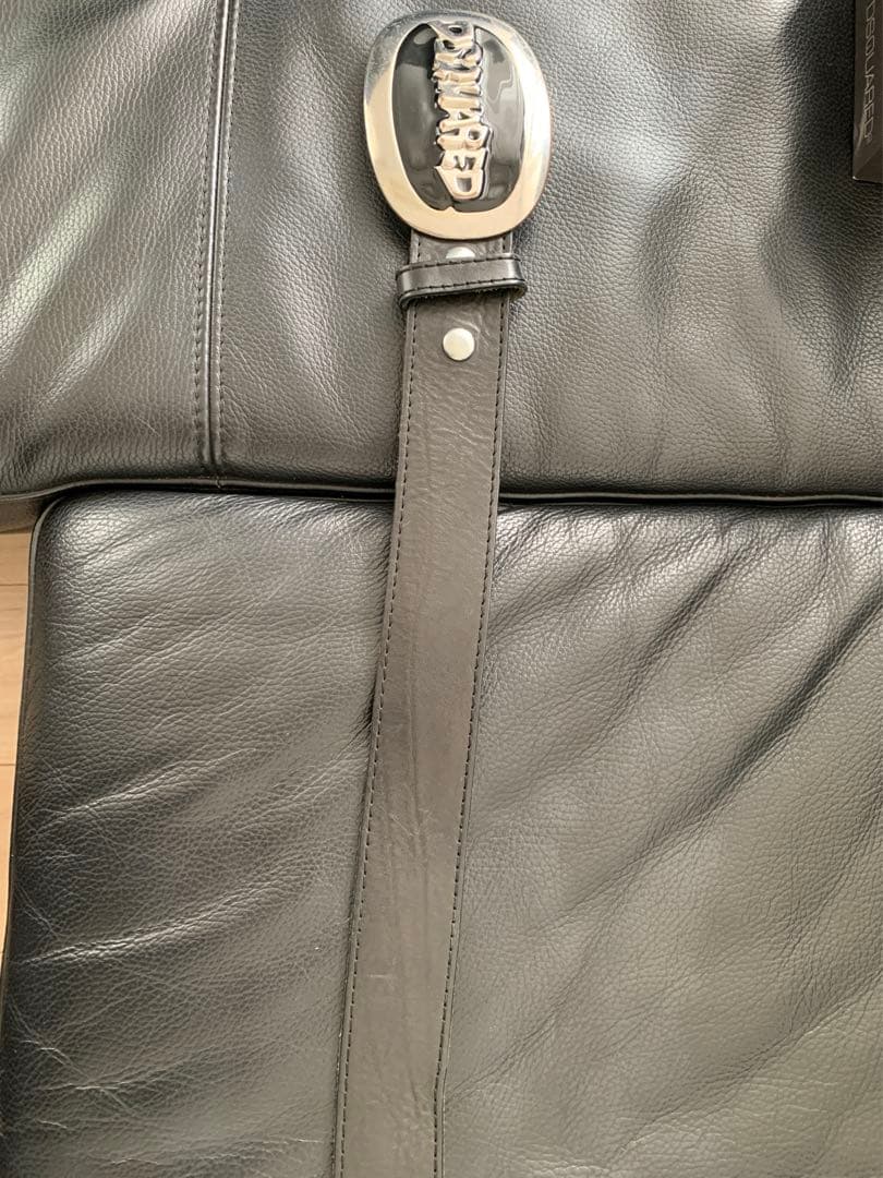 DSQUARED2 ロゴ入りレザーベルト