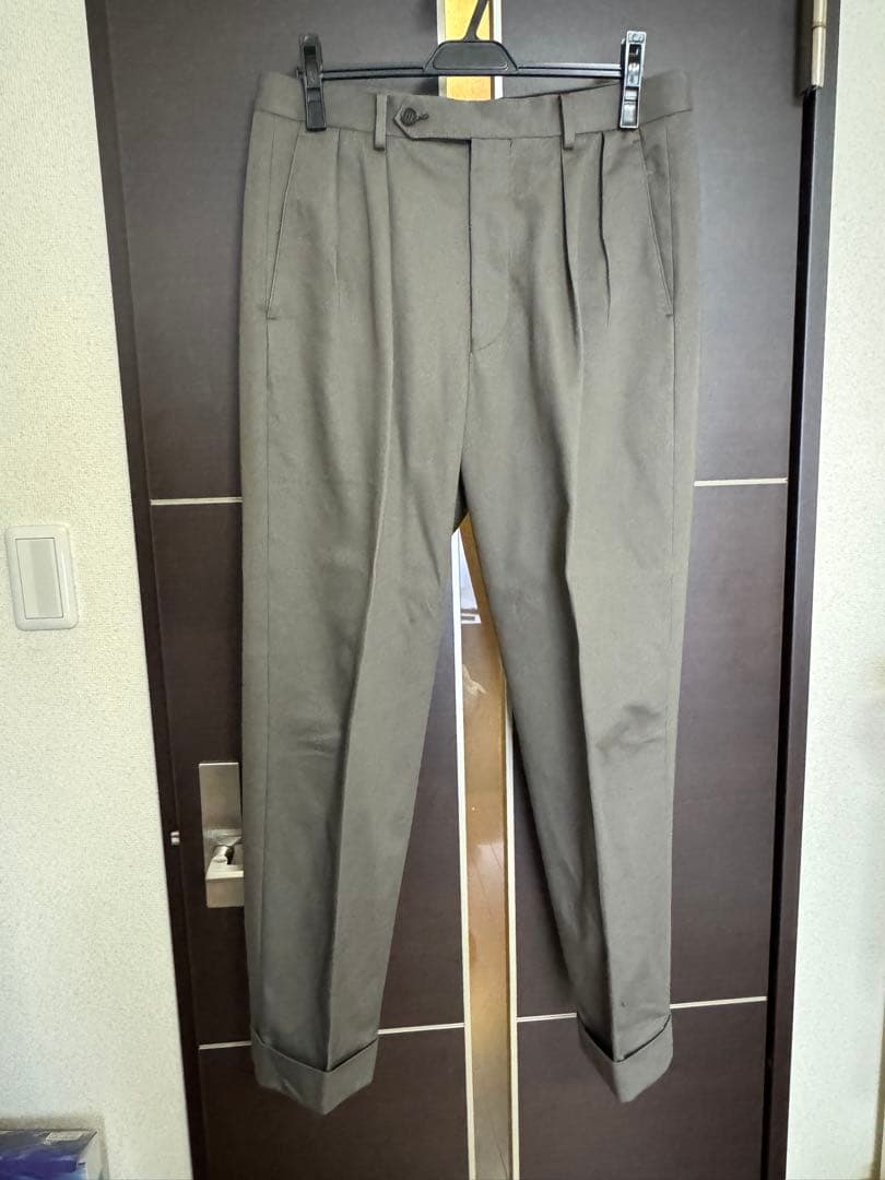BRITISH MADE【オフィサーパンツ ポーツマス】カーキグレー Lサイズ