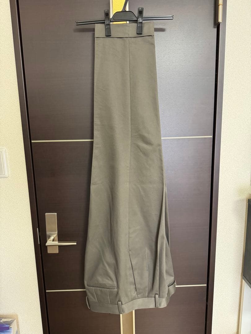 BRITISH MADE【オフィサーパンツ ポーツマス】カーキグレー Lサイズ