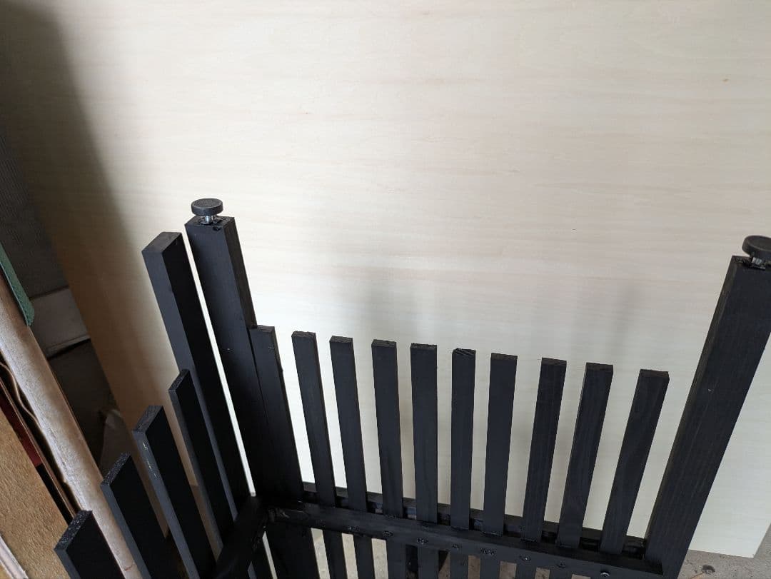 キラムクドリ様用折りたたみ式木製室外機カバー オーダーメイド マホガニー