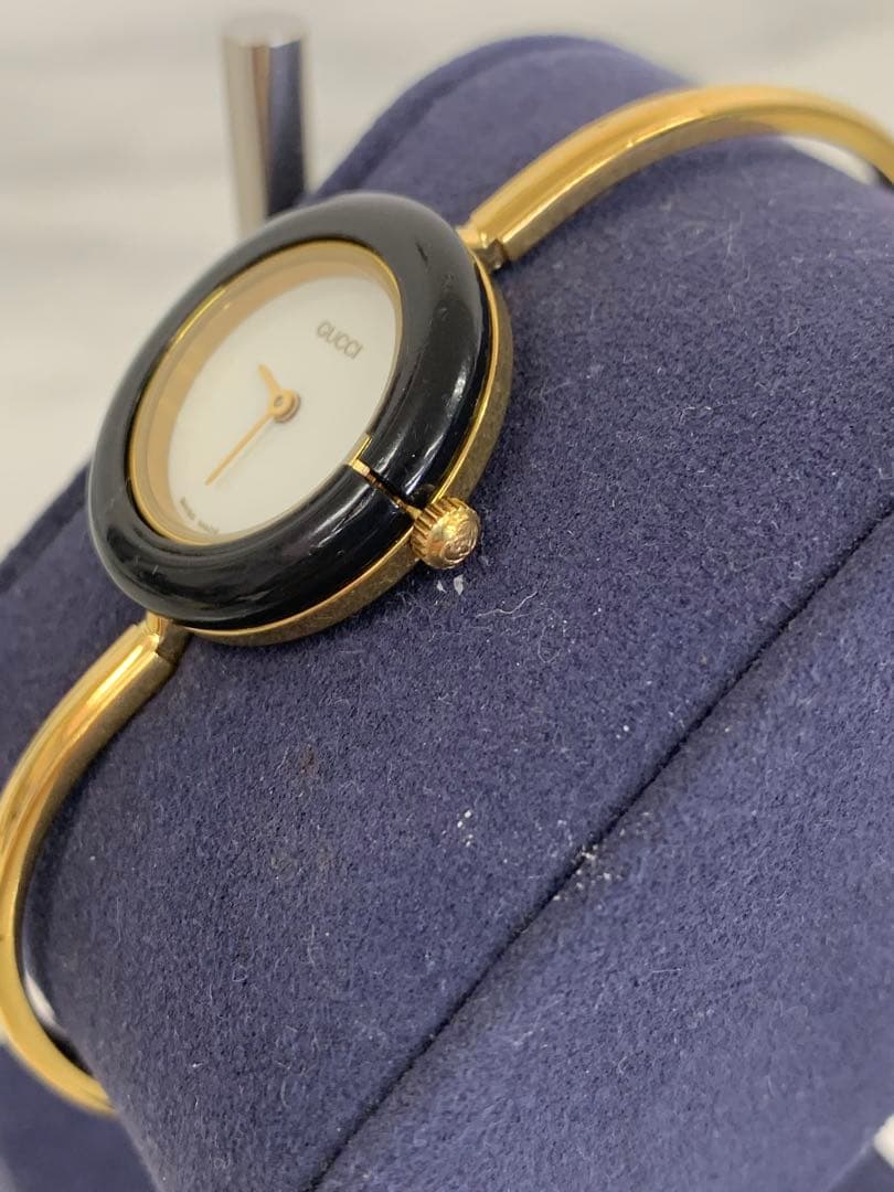 # 【不動】GUCCI グッチ チェンジベゼル ホワイト文字盤 クォーツ 腕時計