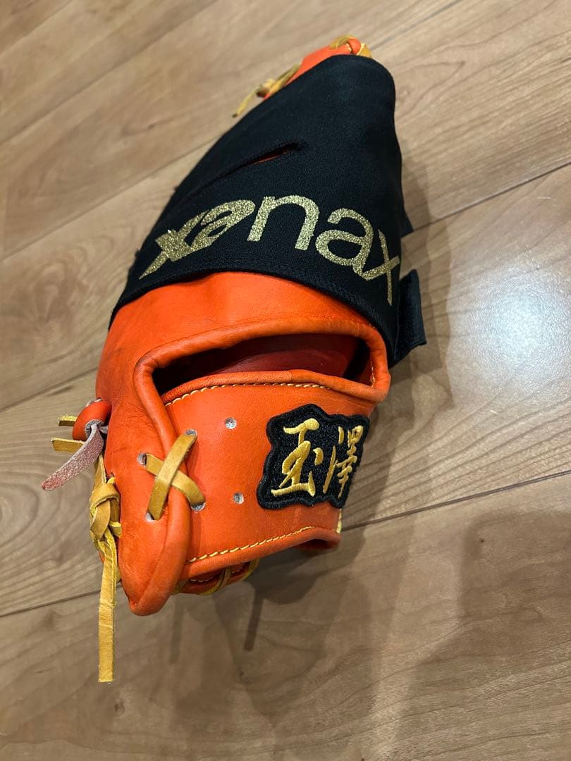『まさ』 玉澤　 軟式野球グローブ ファーストミット オレンジ