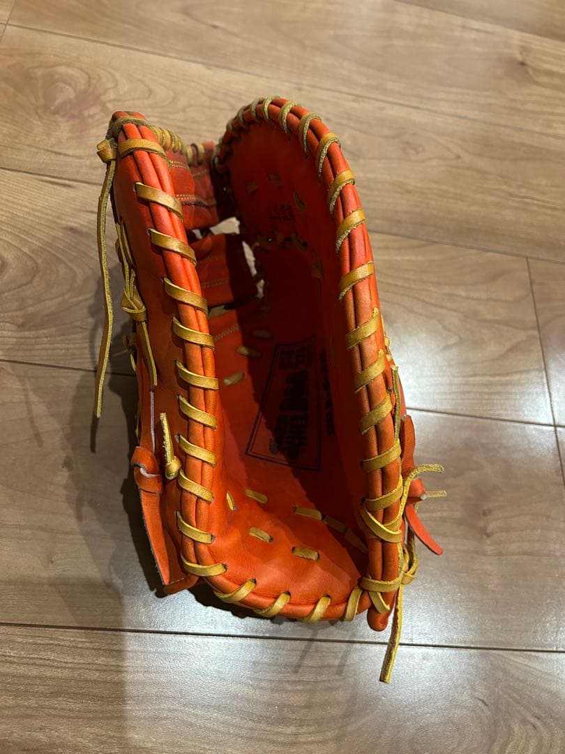 『まさ』 玉澤　 軟式野球グローブ ファーストミット オレンジ