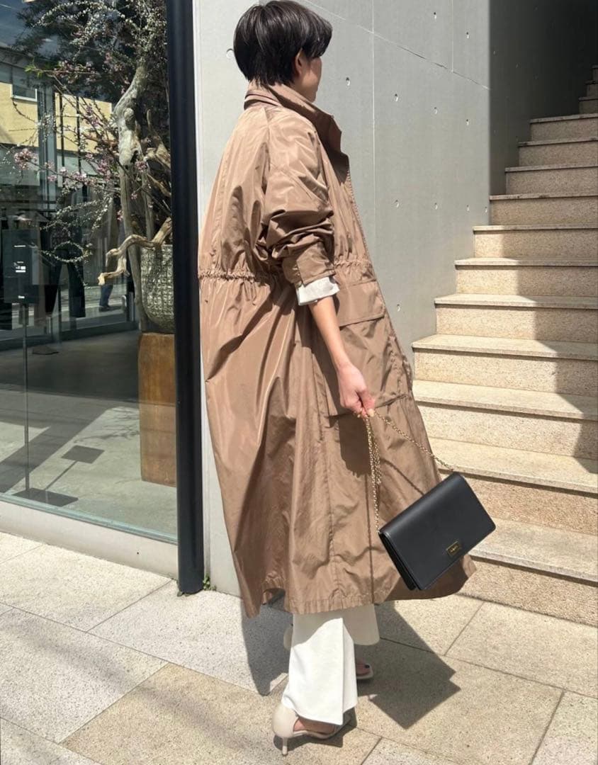 美品　Chaos カオス　プリズムライトコート　キャメル