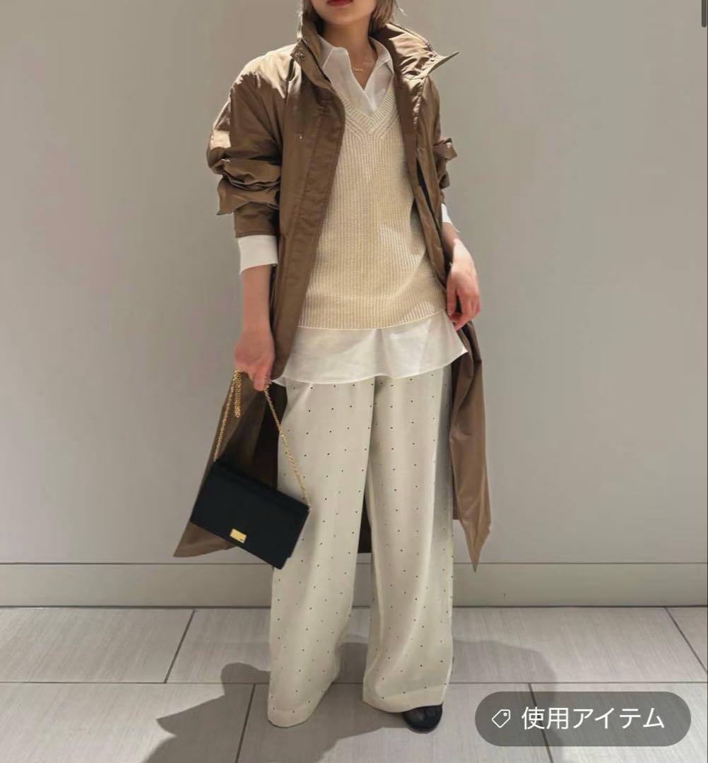 美品　Chaos カオス　プリズムライトコート　キャメル