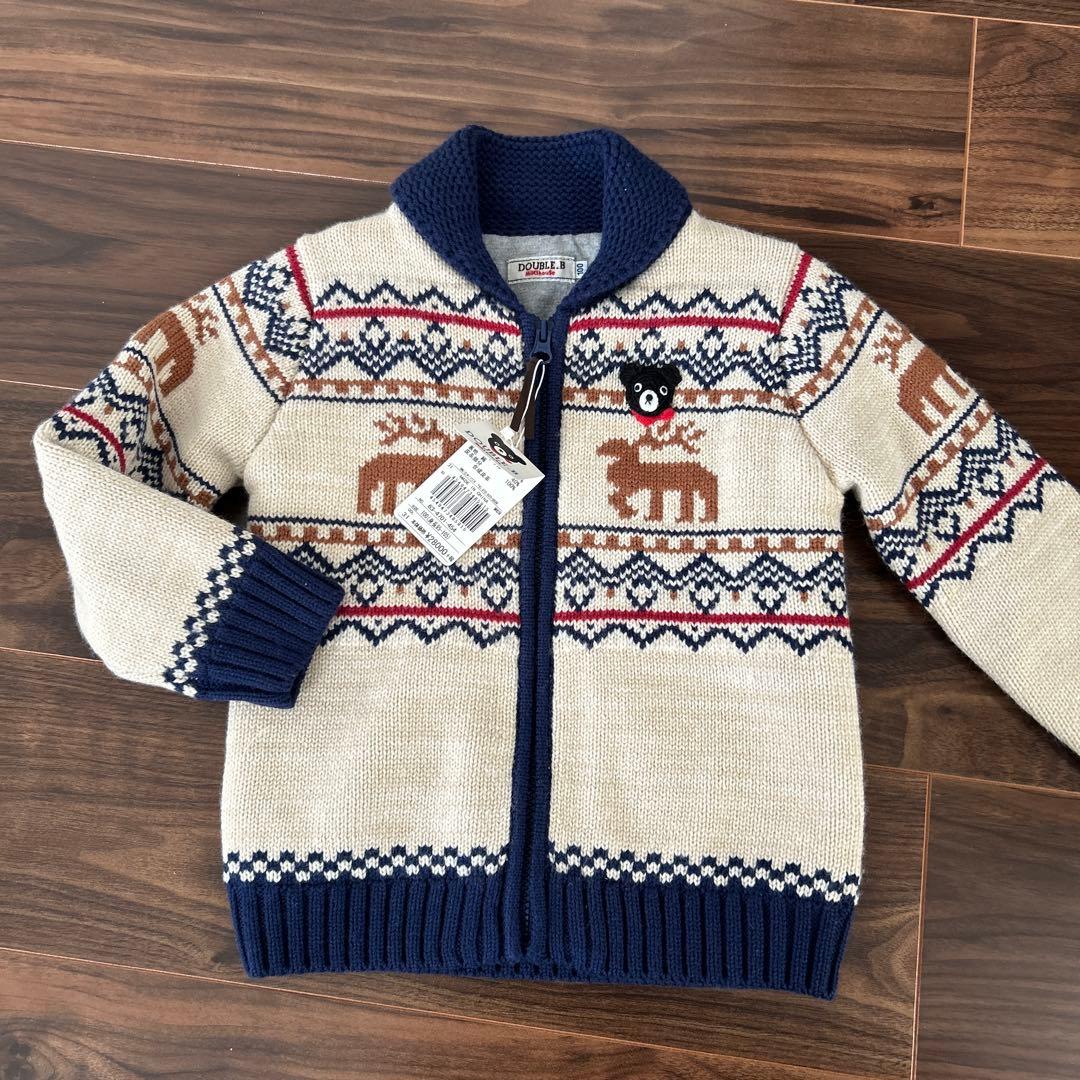 ミキハウス ダブルビー ニット アウター