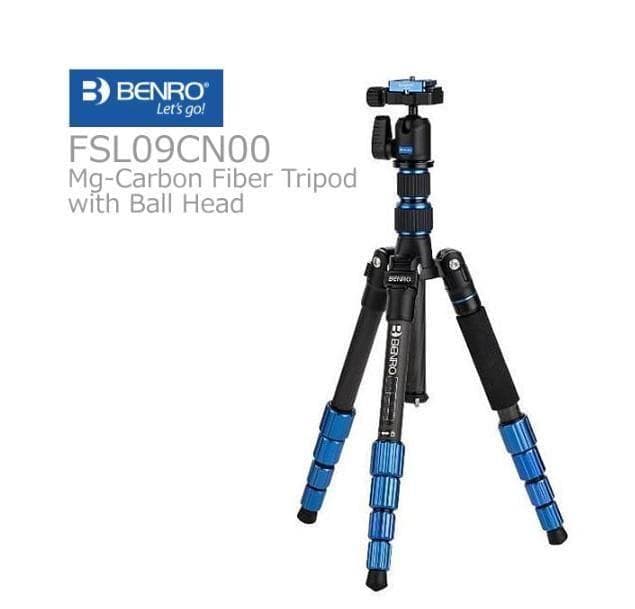Benro ベンロー 5段 カーボン 三脚 スリムトラベルキット FSL09