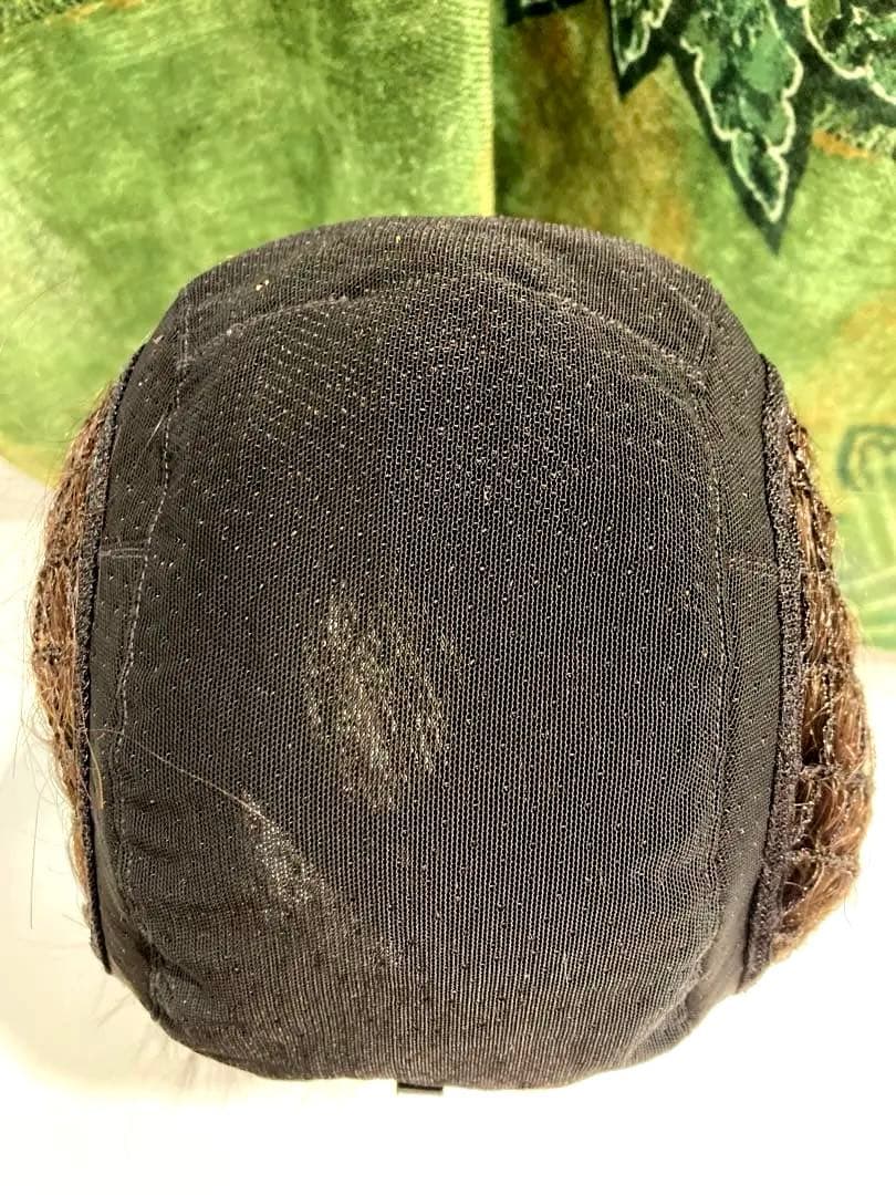 ☆マリブウィッグ☆耐熱人毛MIX☆ショートフルウィッグ ☆ブラウン 耐熱手植え☆