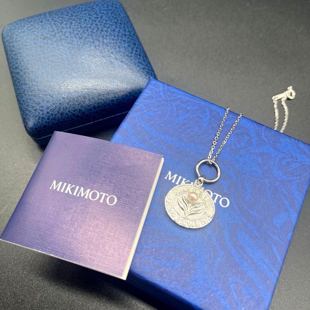 ほぼ未使用✨ミキモト ハワイアンジュエリー メダルネックレス パール 50cm