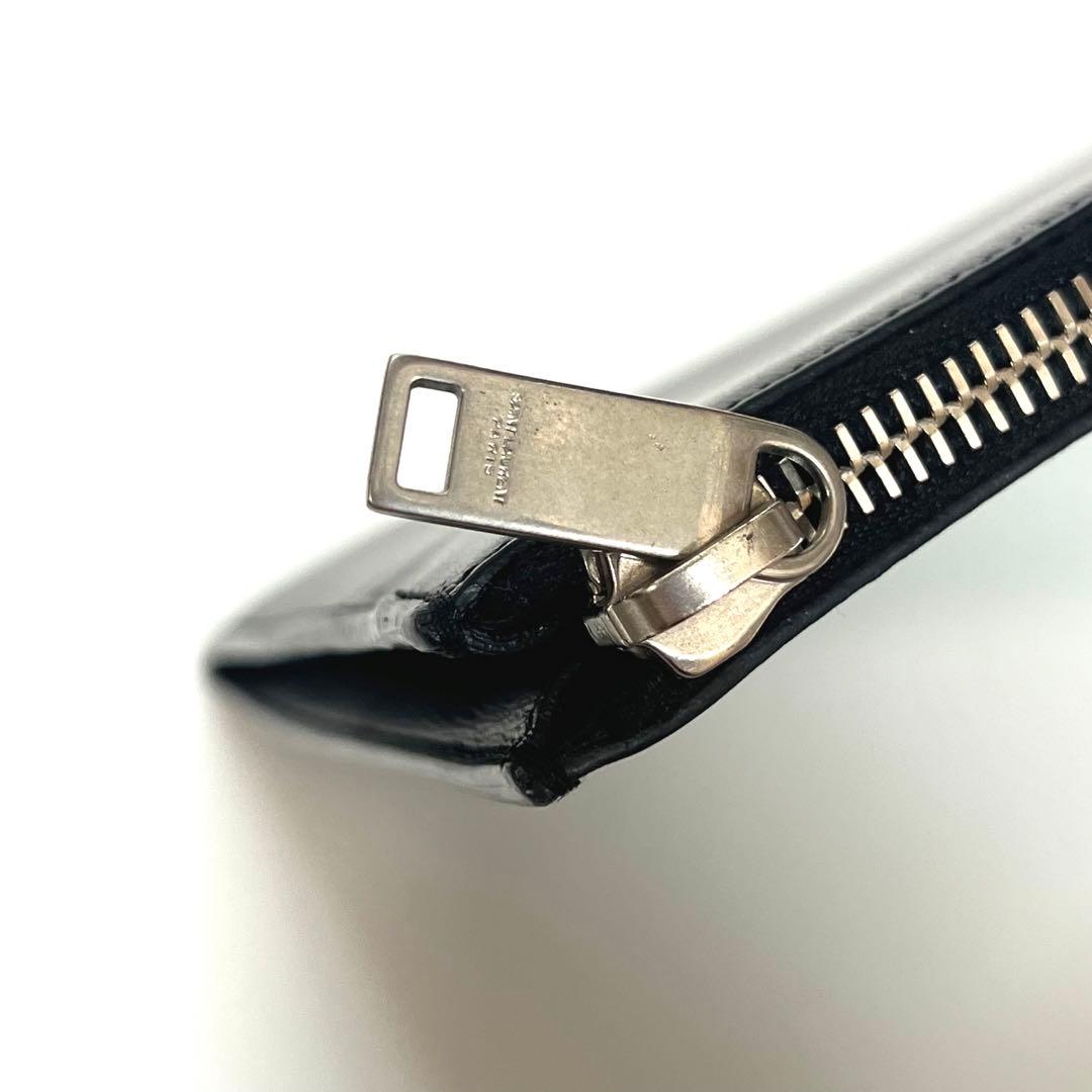 【美品】 サンローランパリ スターパッチ レザー クラッチバッグ 397295