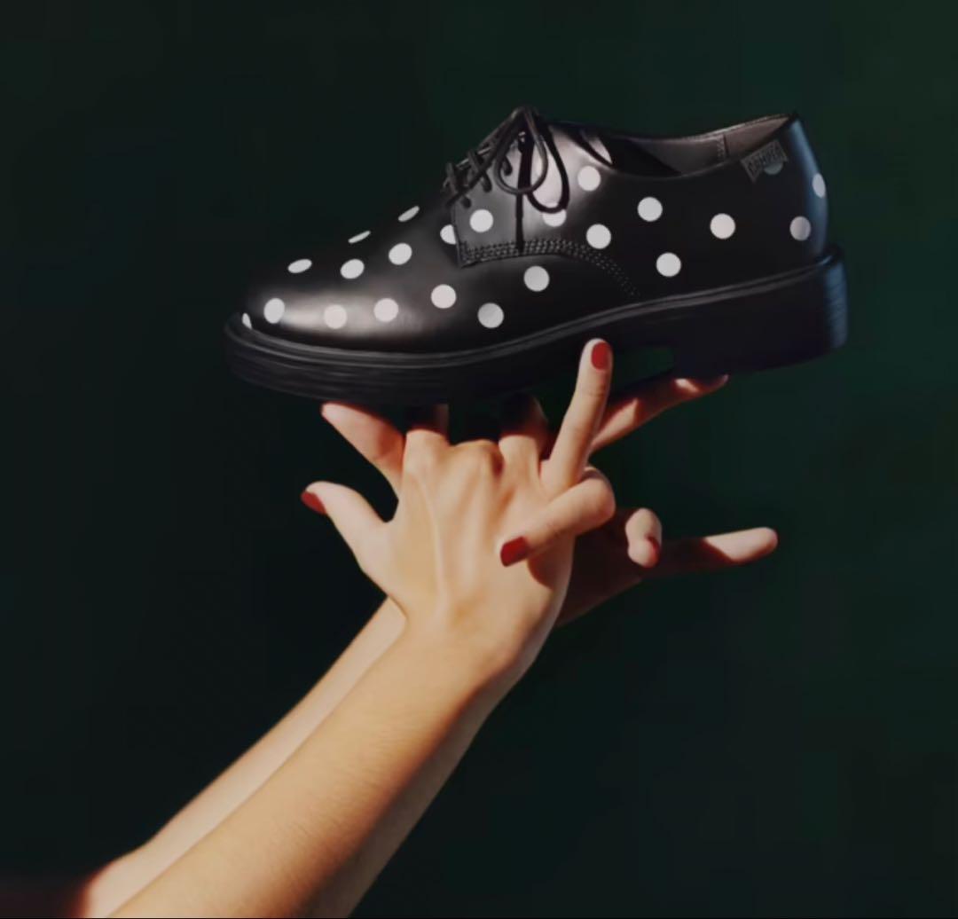 CAMPER ドット柄 ドレスシューズ