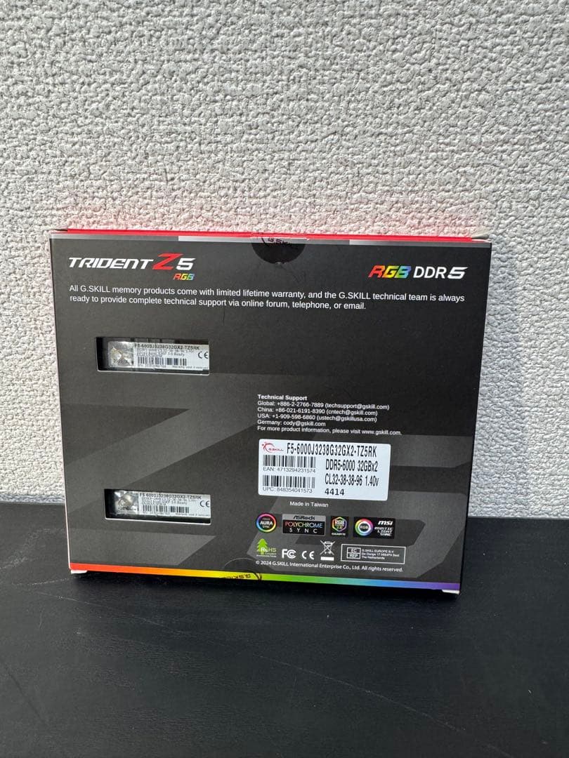 メモリー G.SKILL Trident Z5 RGB DDR5 64GB 6000mhz