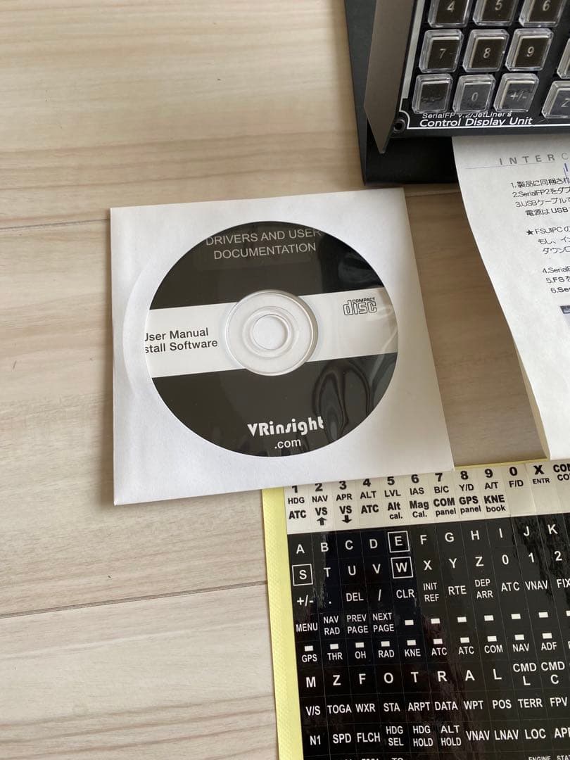 フライトシュミレーター　CDU パネル