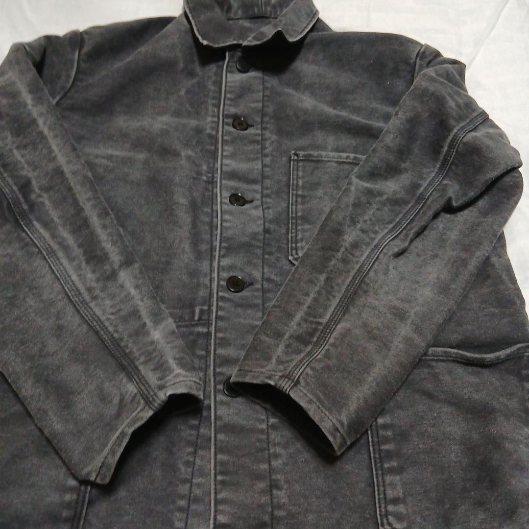 ブラックエレファントスキンジャケット　ユーロヴィンテージ