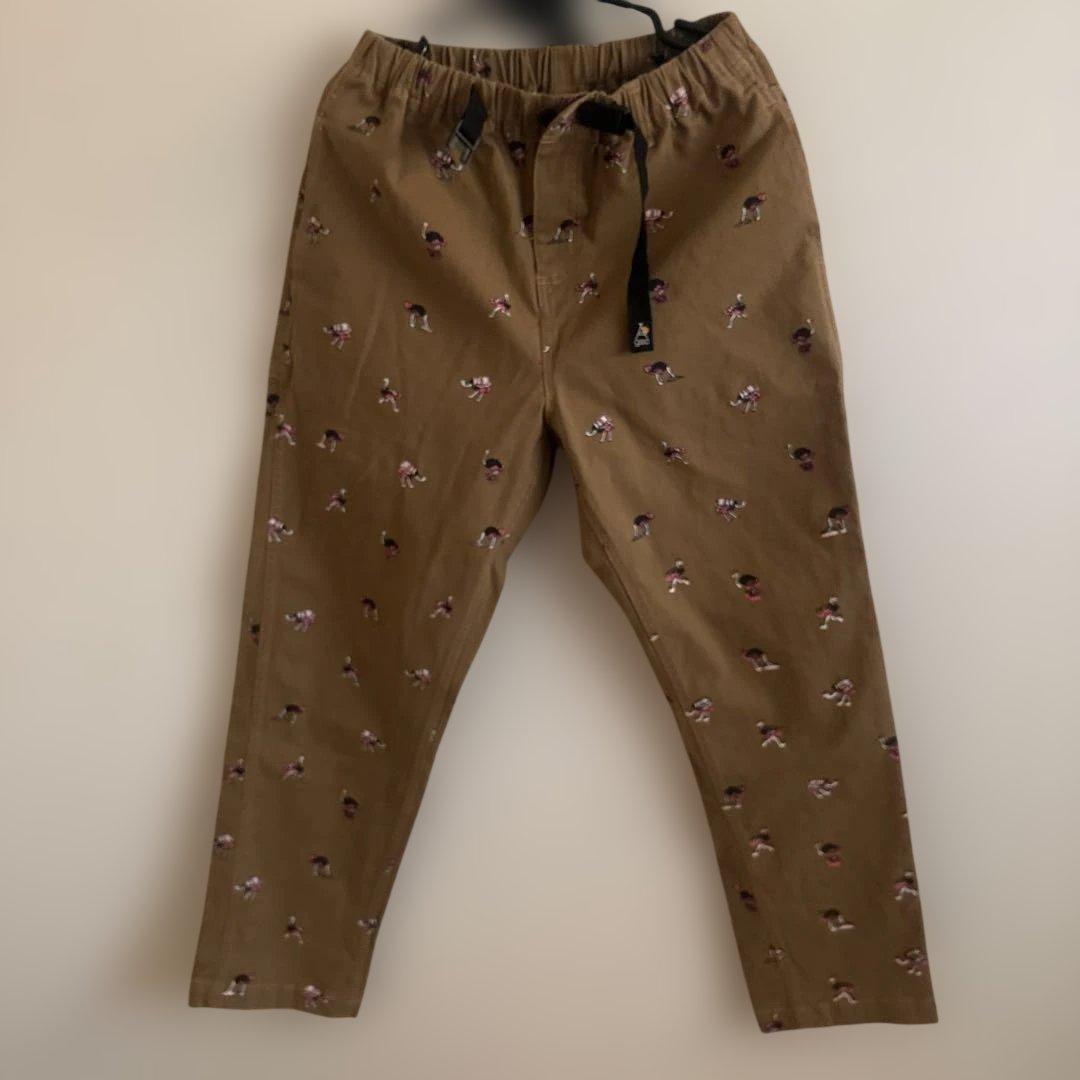 専用ダチョウ柄プリント パンツ、猫柄ワンピース、アニマル柄黒Tシャツ3点セット