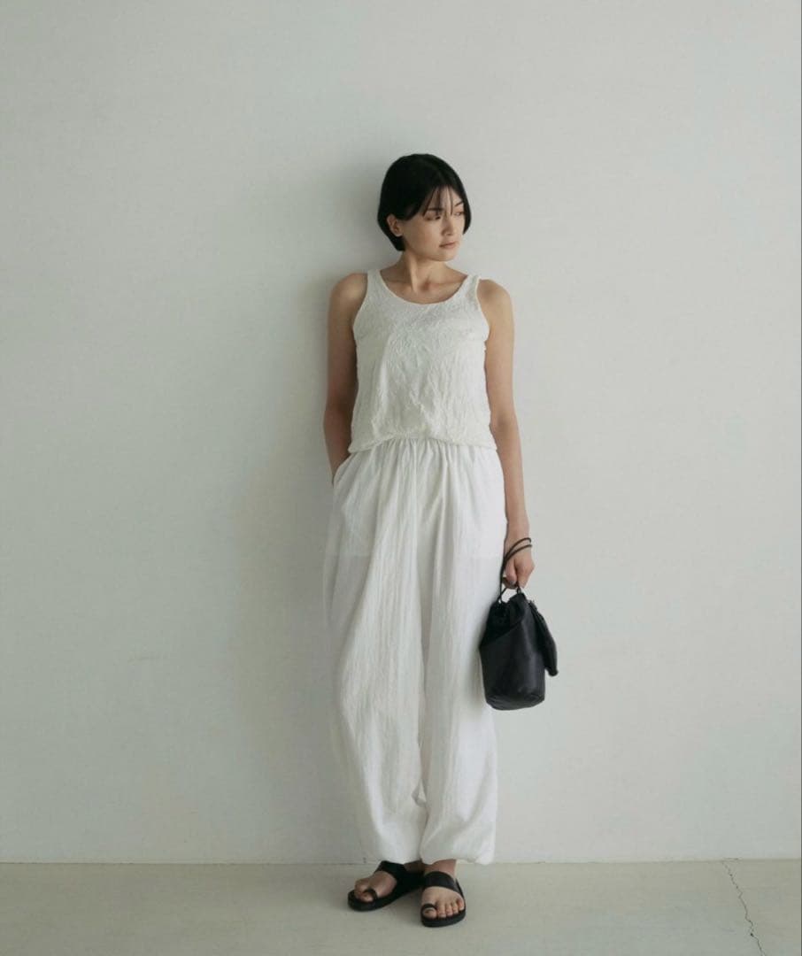 パンツ anuke Nylon Volume Pants