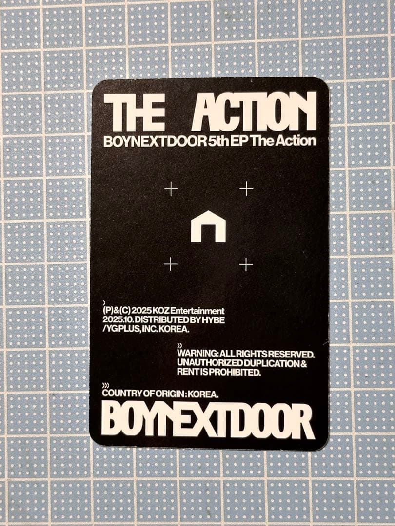 BOYNEXTDOOR TheAction リウKPOPnara US トレカ