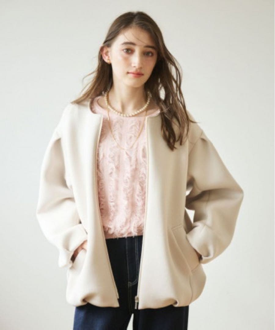 コクーンZIPカットソーコーディガン Stola.（ストラ）