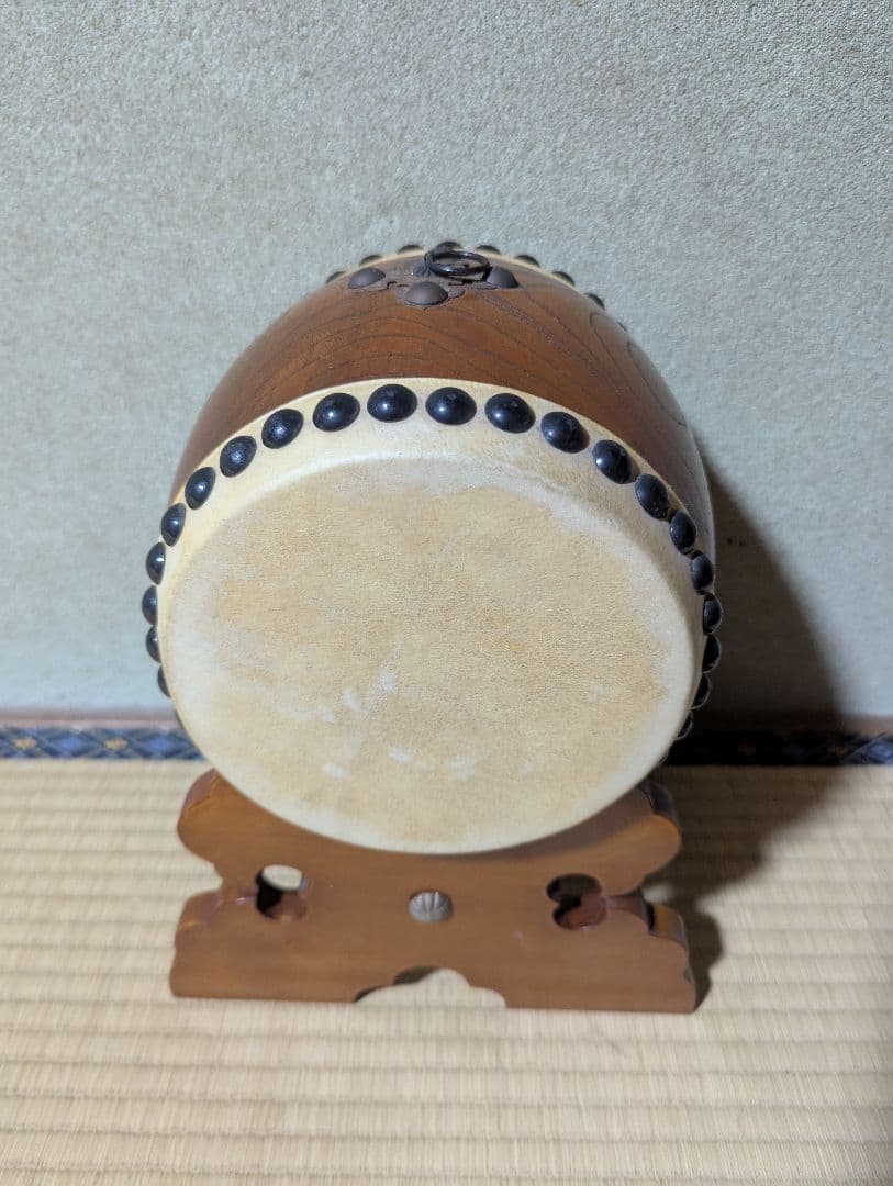 飾り太鼓　和太鼓 バチ付き ミニチュア和太鼓