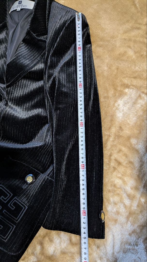 GIVENCHY　ジバンシー　ジャケット　42サイズ　黒　ヴィンテージ