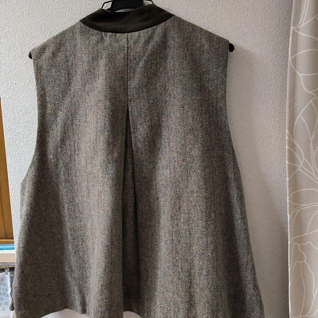 nume ツイードノースリーブベスト グレー系