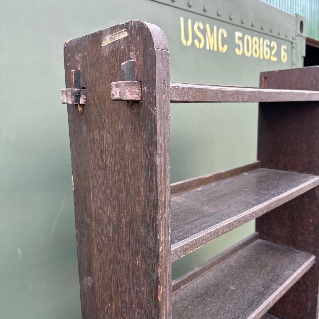 ほとんど送料‼️ヴィンテージ　杭どめ　書棚　棚ディスプレイに！シューズラックに！