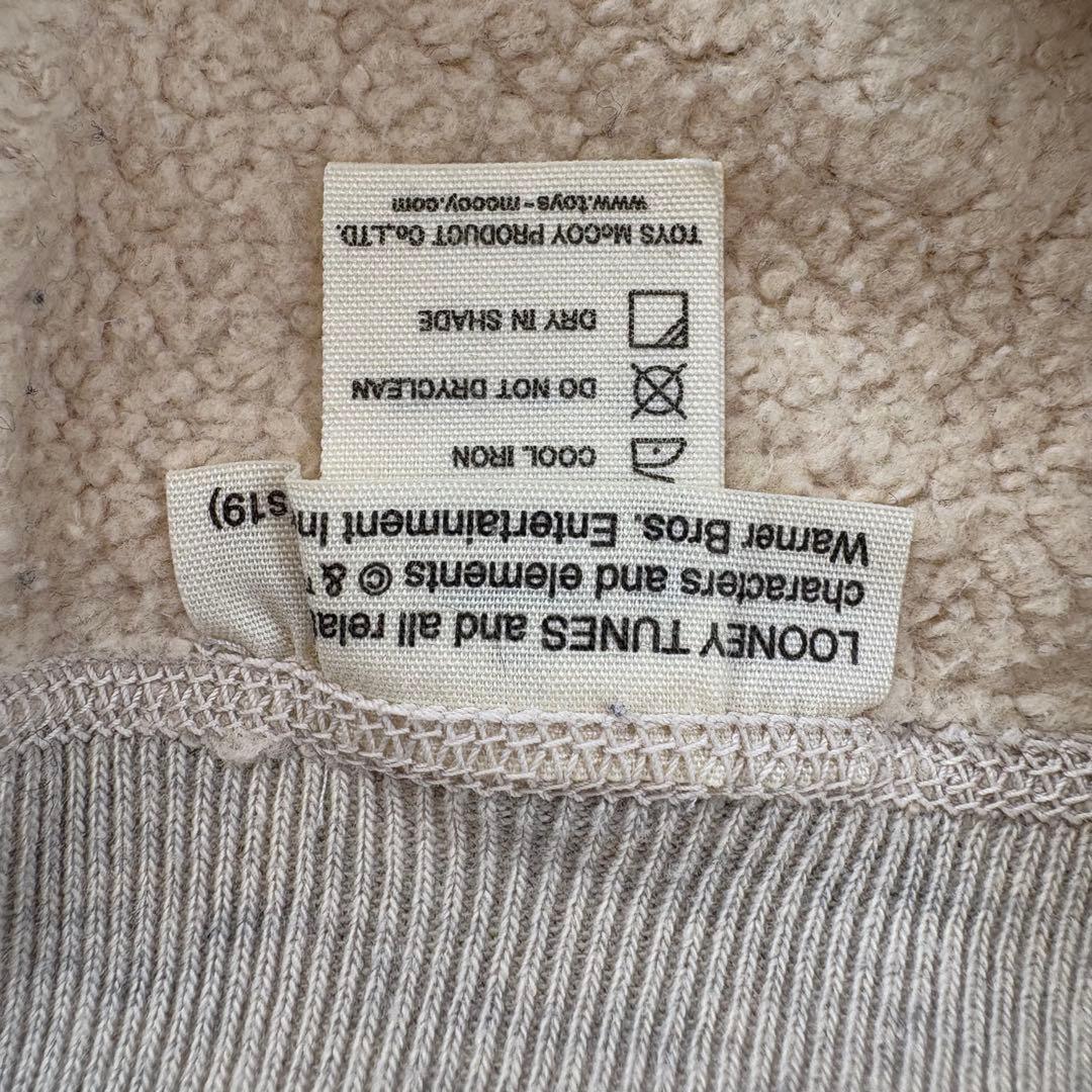 美品 トイズマッコイ バックス・バニー 両Vスウェット XL 42