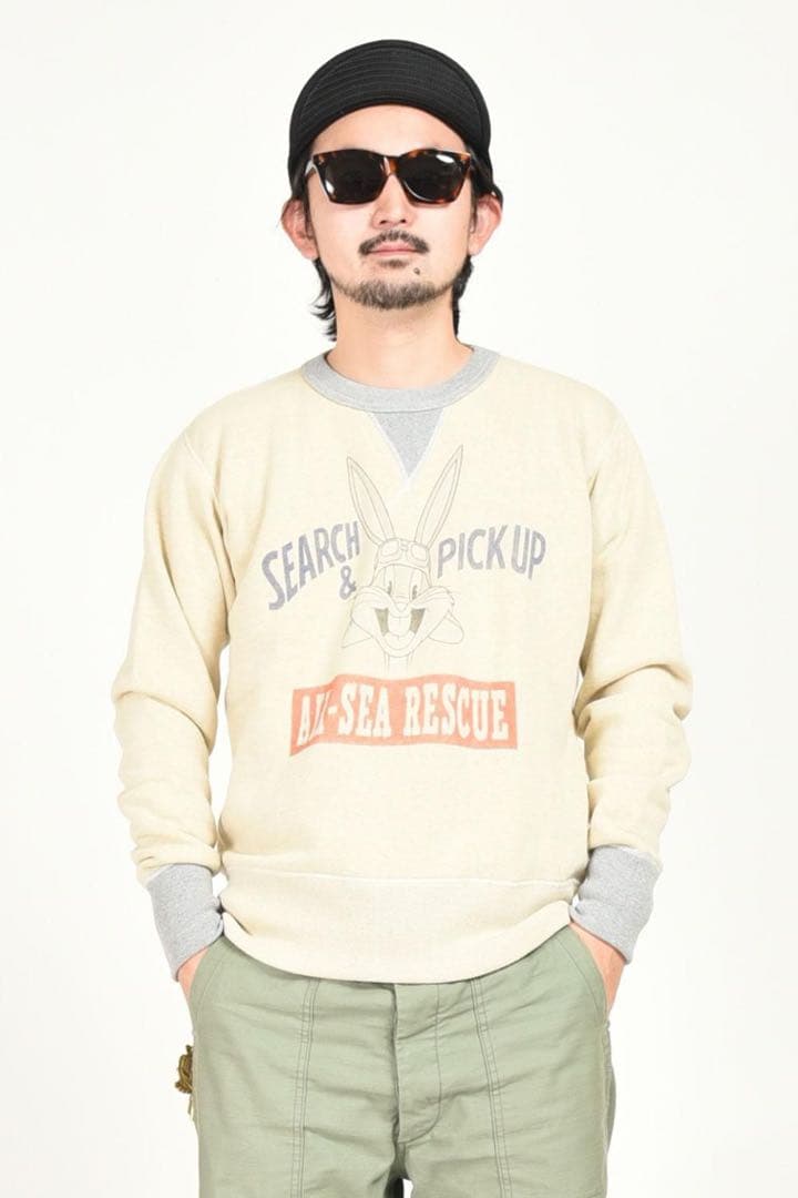 美品 トイズマッコイ バックス・バニー 両Vスウェット XL 42