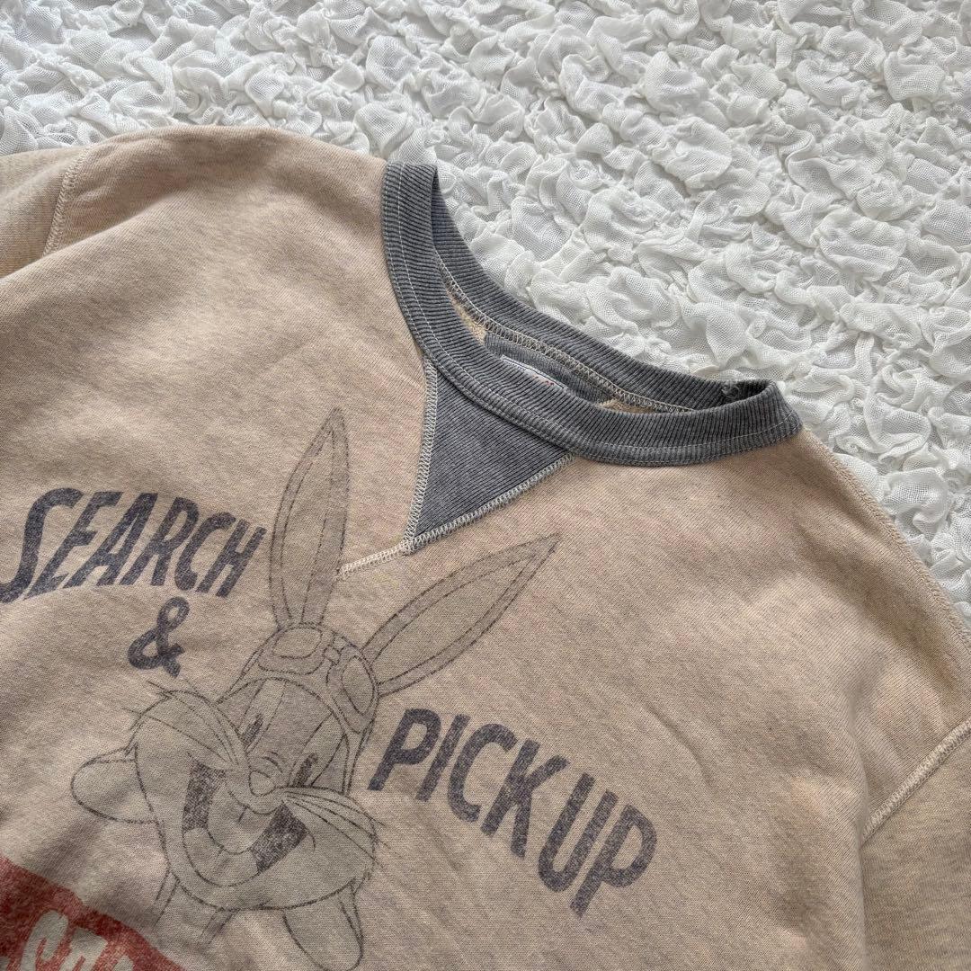 美品 トイズマッコイ バックス・バニー 両Vスウェット XL 42