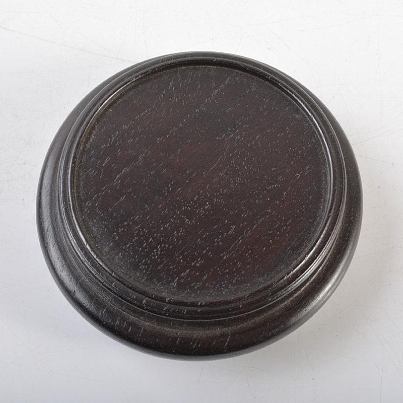 七宝焼　花文　花瓶　唐木台付　時代箱　C　R6204